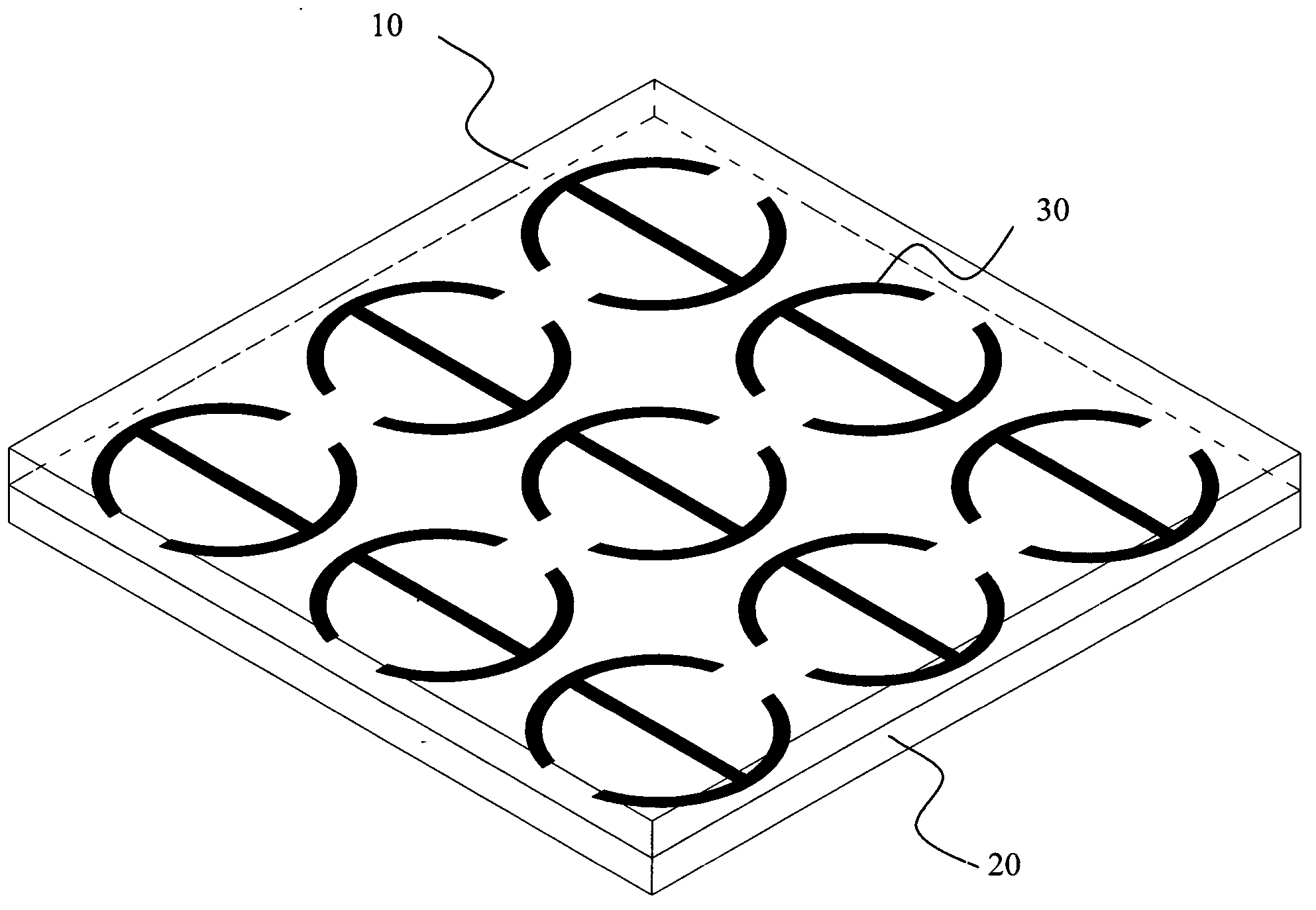 Broadband wave-transparent material as well as antenna cover and antenna system thereof