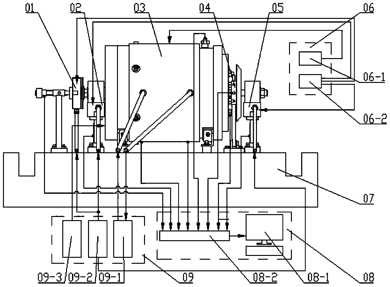 Foil gas bearing comprehensive experiment table device and experiment method