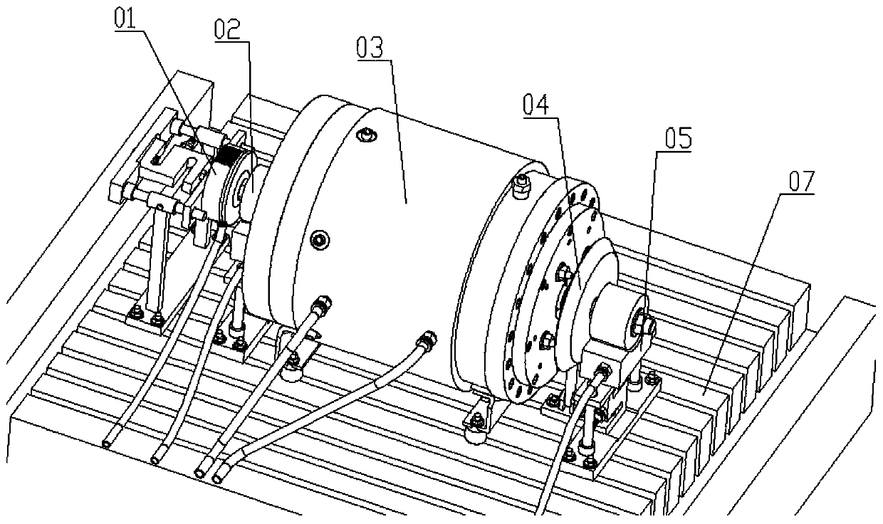 Foil gas bearing comprehensive experiment table device and experiment method