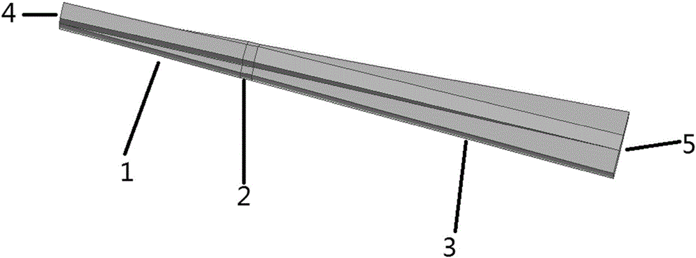 TE10 mode-to-TE20 mode broadband mode converter of rectangular waveguide