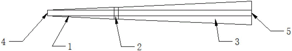 TE10 mode-to-TE20 mode broadband mode converter of rectangular waveguide