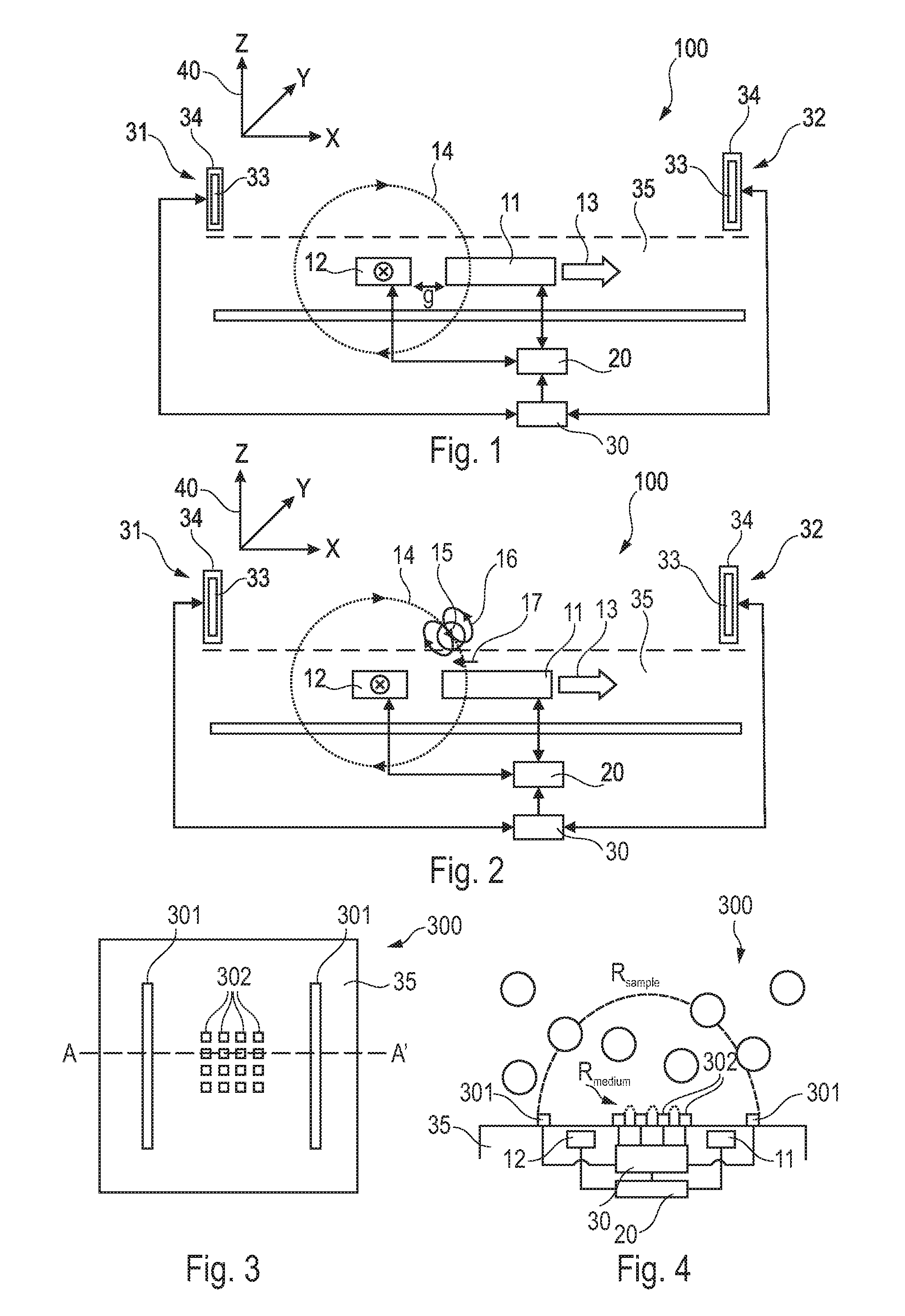 Sensor device for and a method of sensing particles