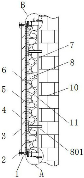 Composite plastic microbubble plate building outer wall fireproof heat preservation system