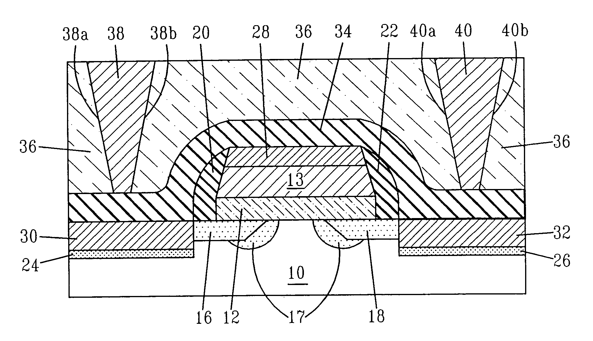 MOSFET with high angle sidewall gate and contacts for reduced miller capacitance