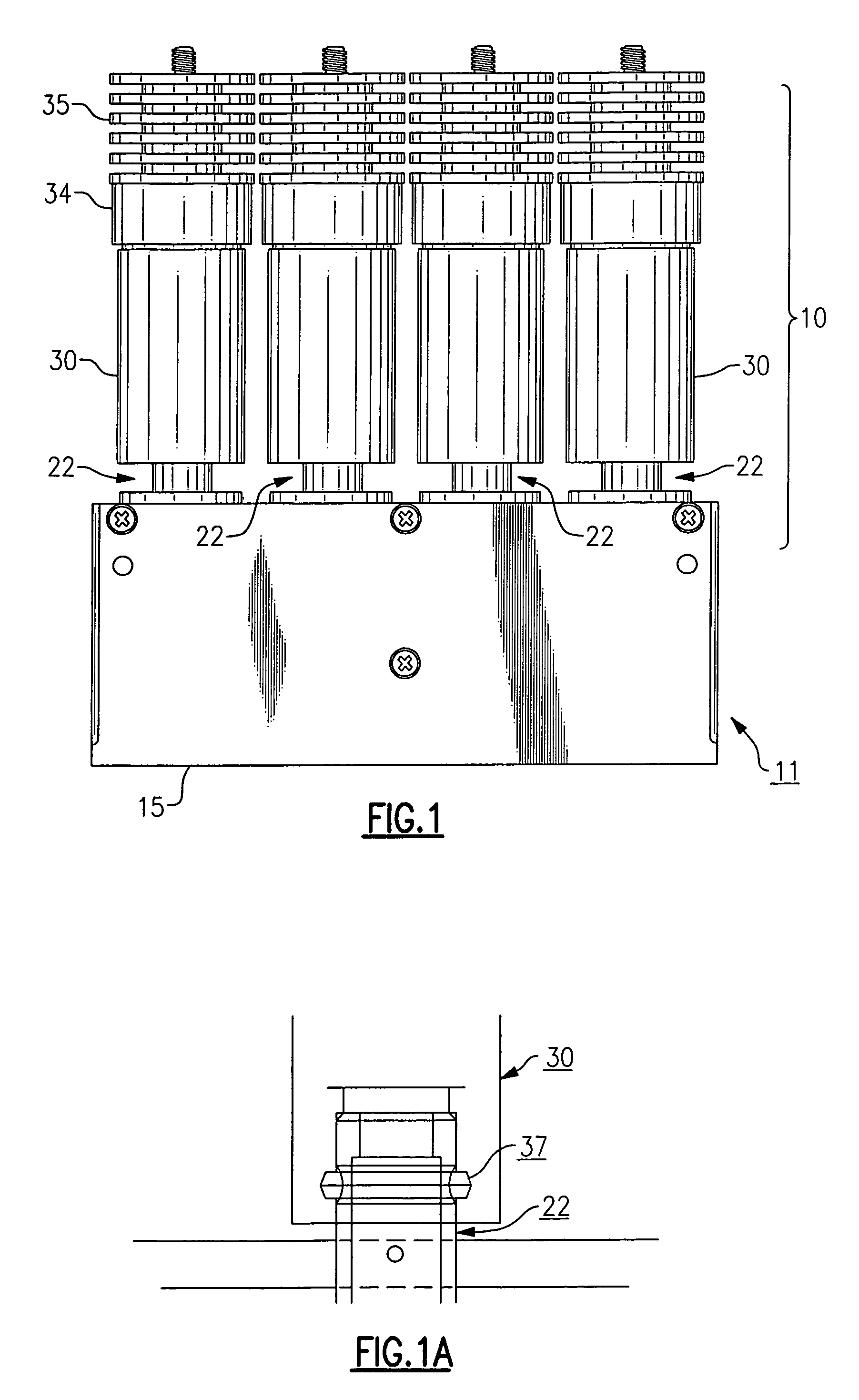 Modular optical light line unit