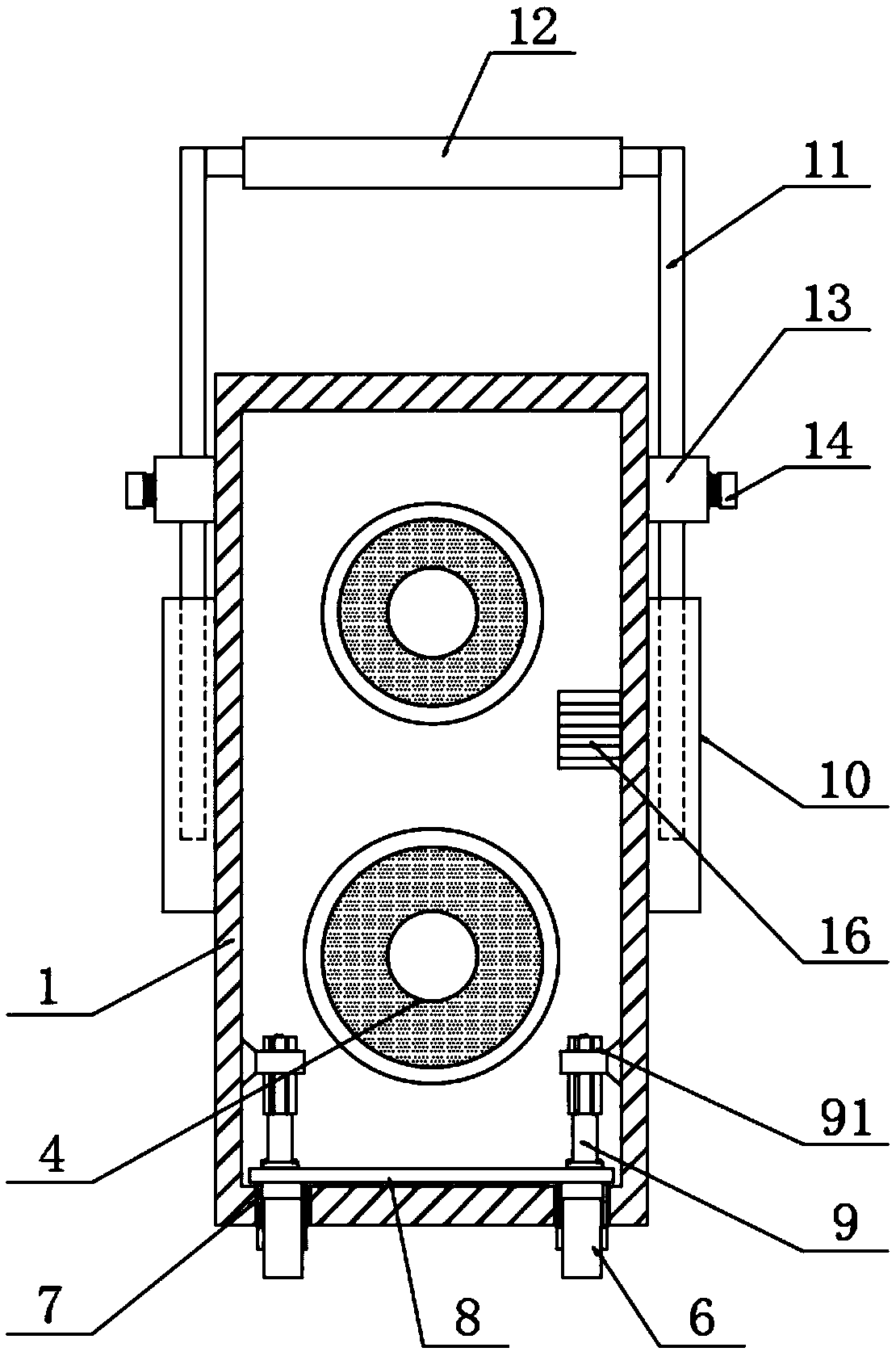 Subwoofer for matrix audio system, and positioning method