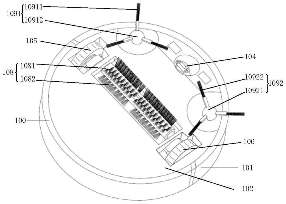 Dust suction guide structure, dust suction mechanism and sweeping robot