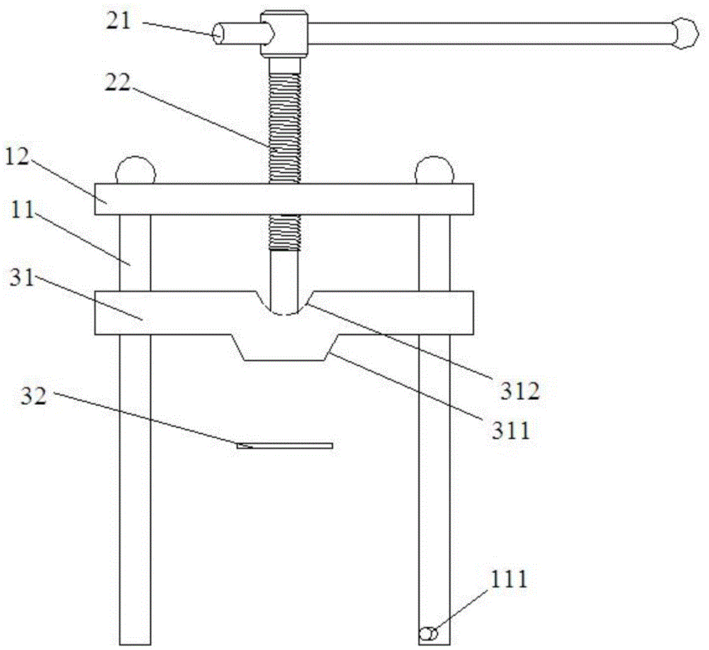 Sand mold and sand core inner movable block drafting device