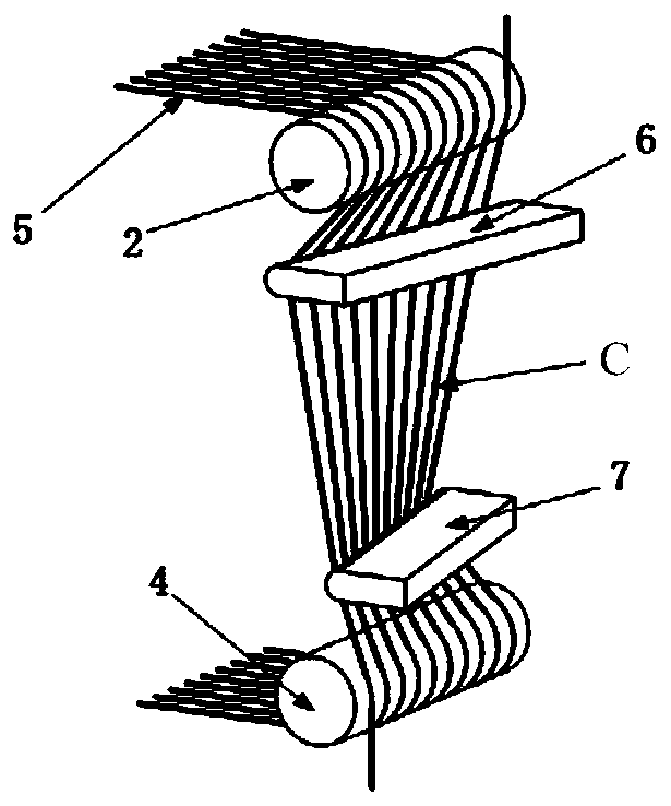 Straight-line curved surface multi-wire electric discharge machining method