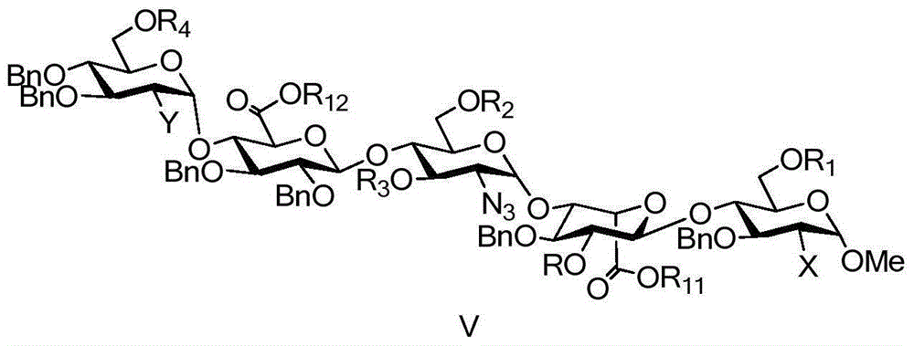 Intermediate for preparing fondaparinux sodium, preparation method thereof, and fondaparinux sodium preparation method