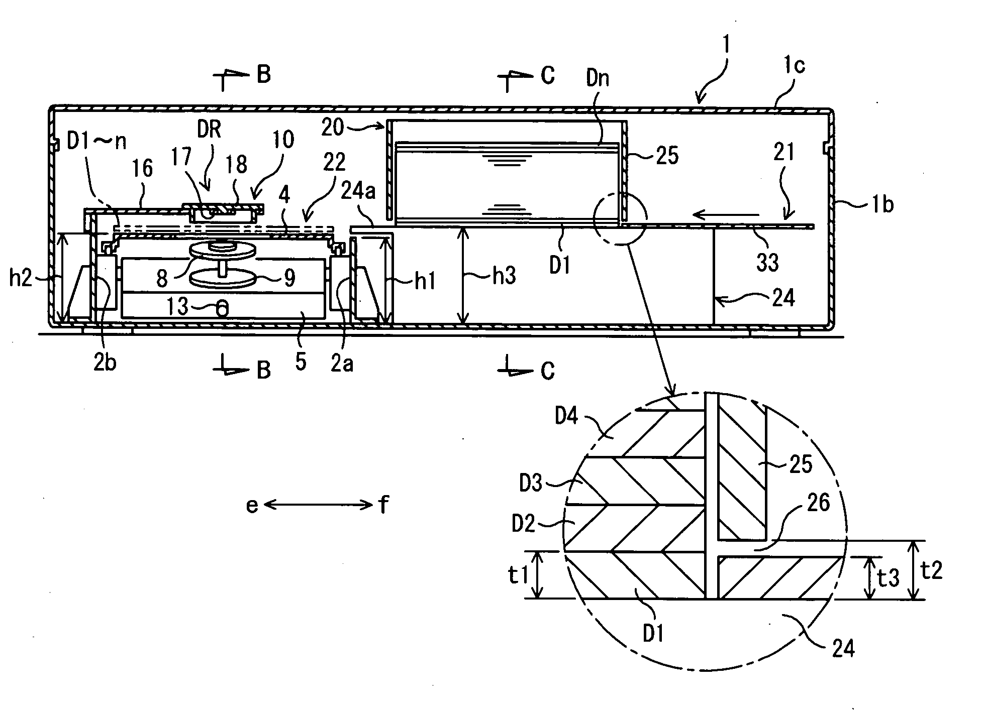 Disk apparatus and disk recording method