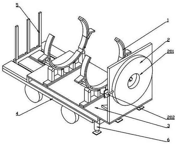 Transfer device for wind power generation flexible tower