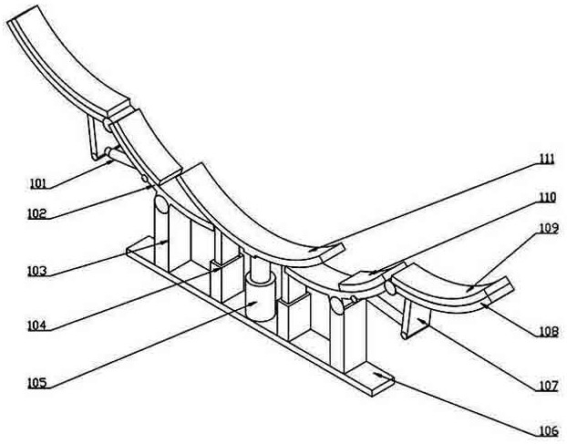 Transfer device for wind power generation flexible tower