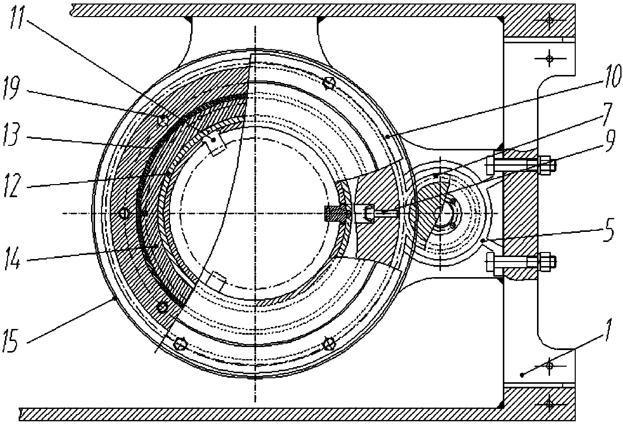 Magnetic grinder for two-sided disc small-curvature-surface component