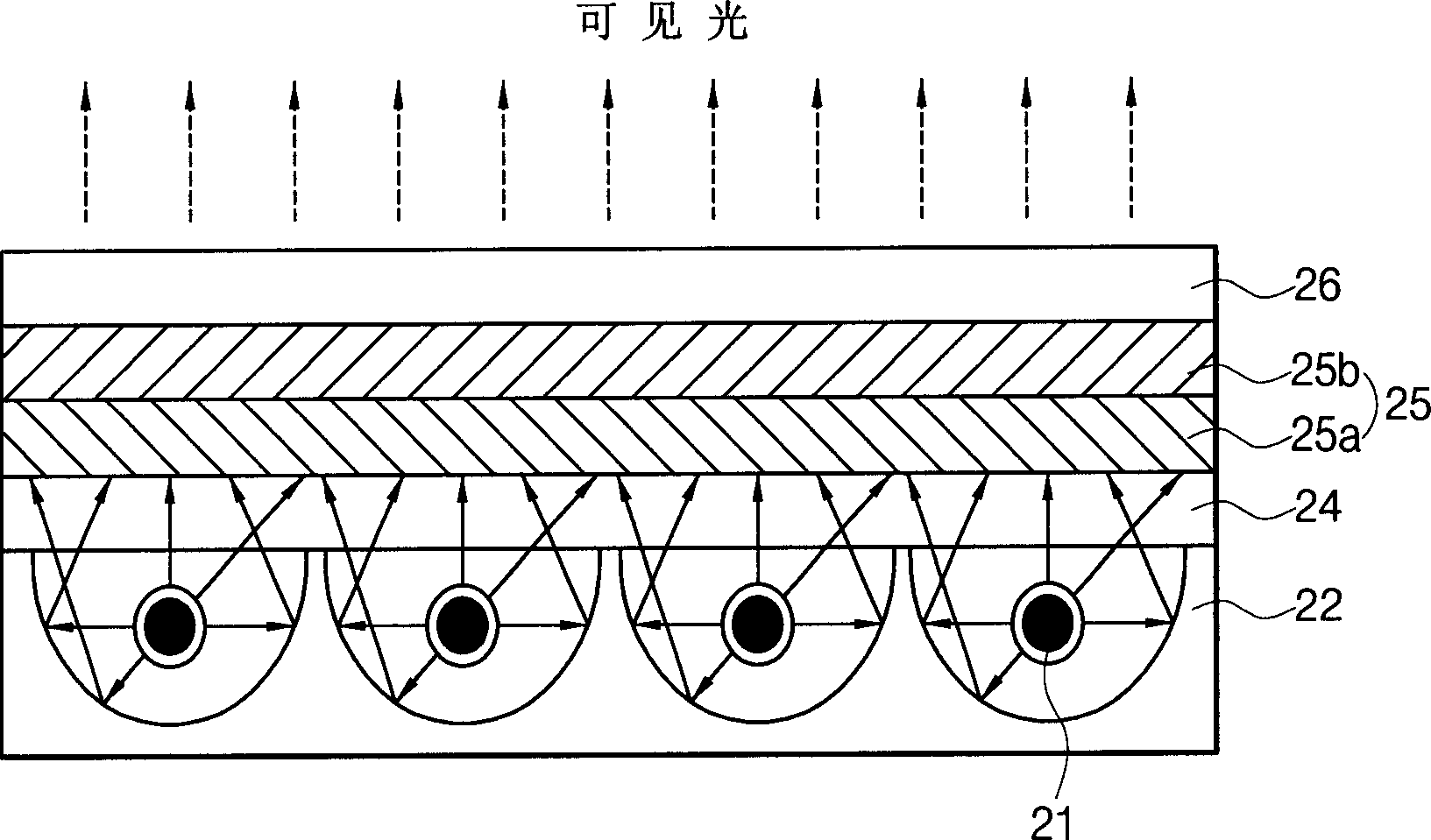 Light excitation-diffusion sheet for backlight unit and backlight unit for liquid crystal display using the same