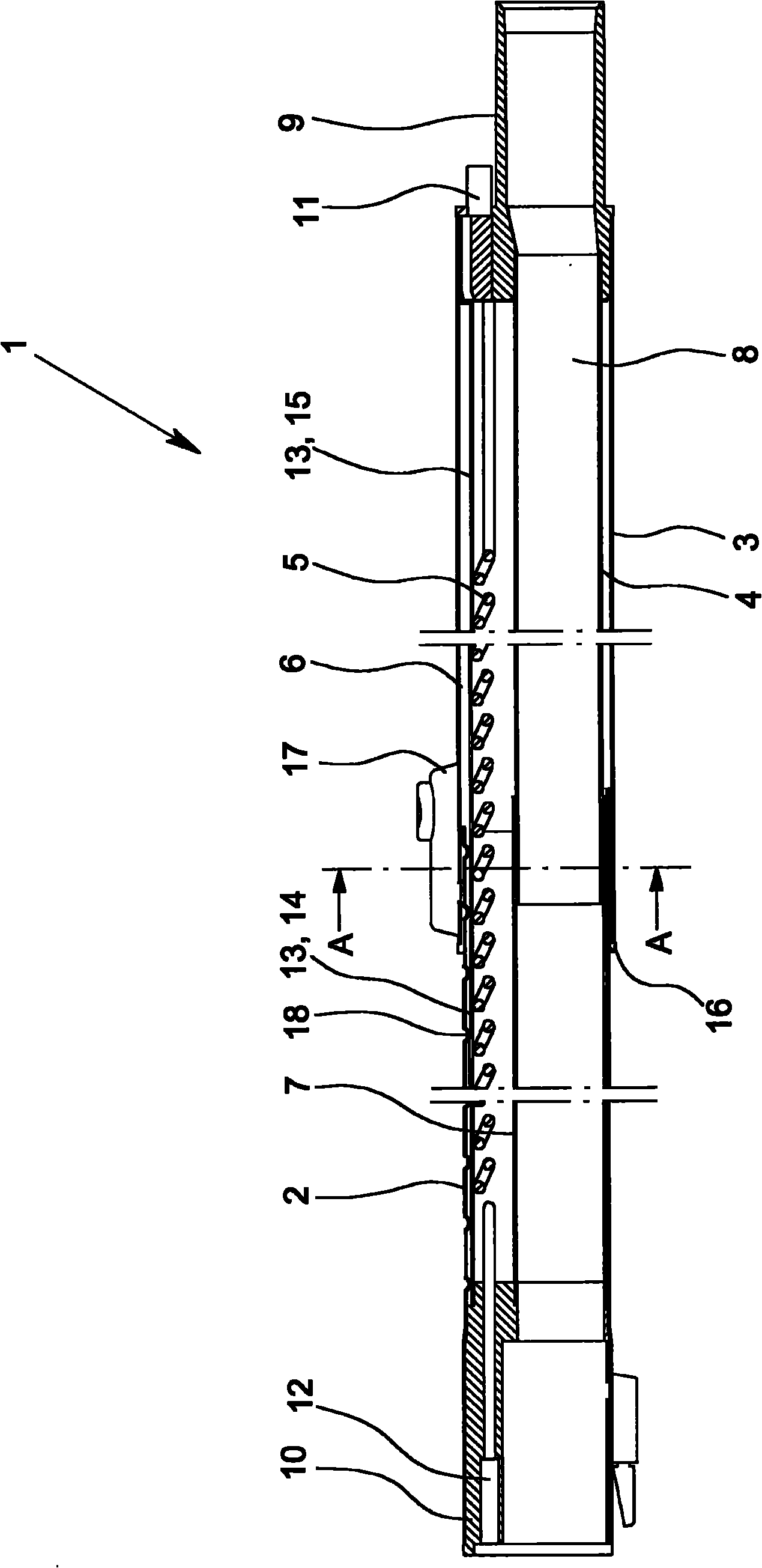 Telescoping tube system for vacuum cleaner