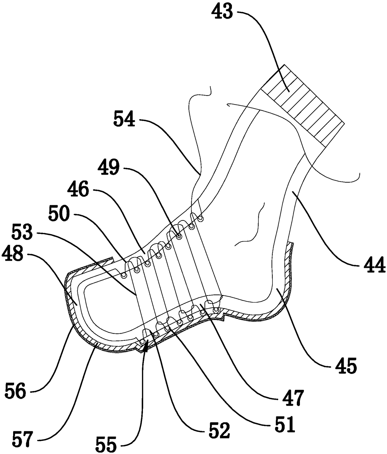 Thickened high wear resistant waterproof breathable sock