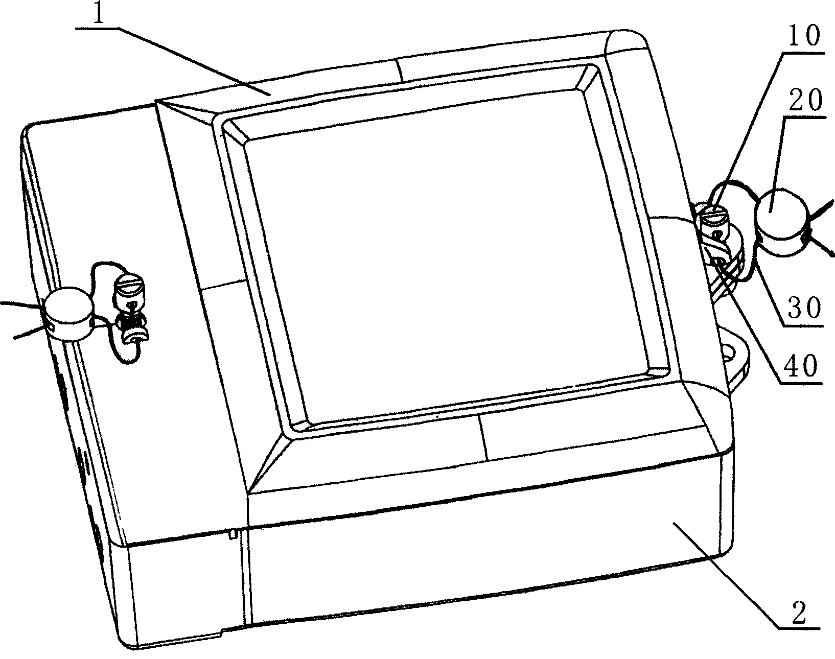 Lead sealing structure of ammeter