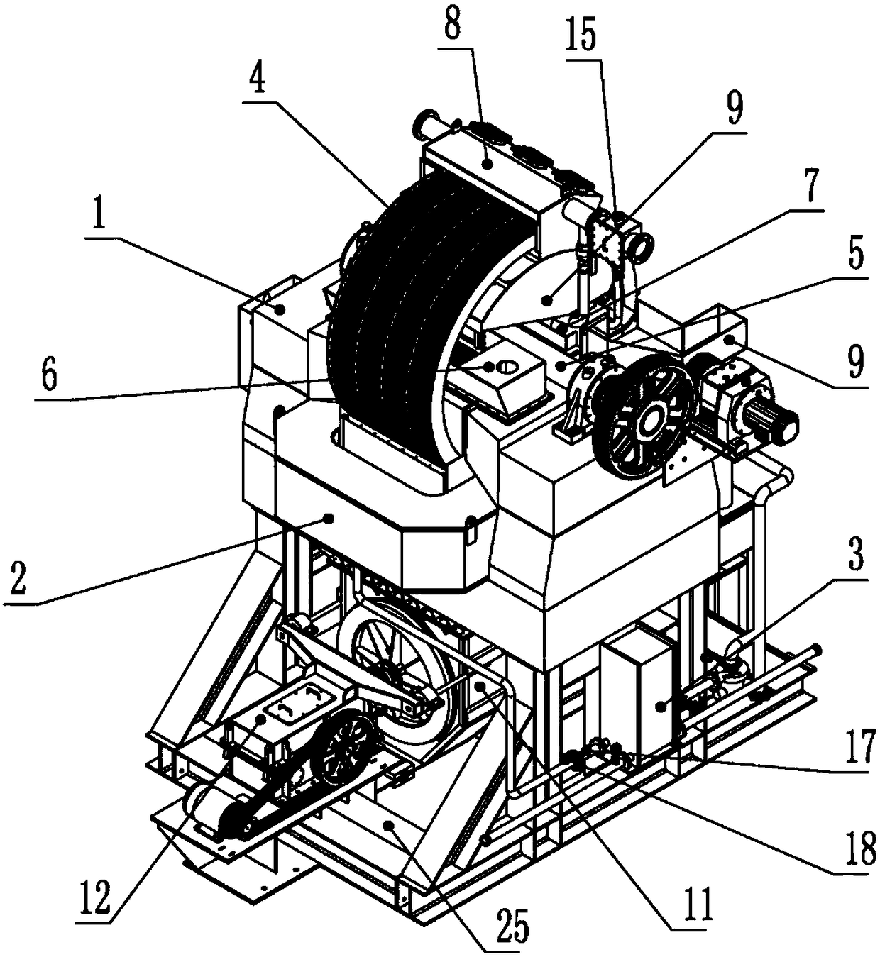 Wet high gradient strong magnetic separator