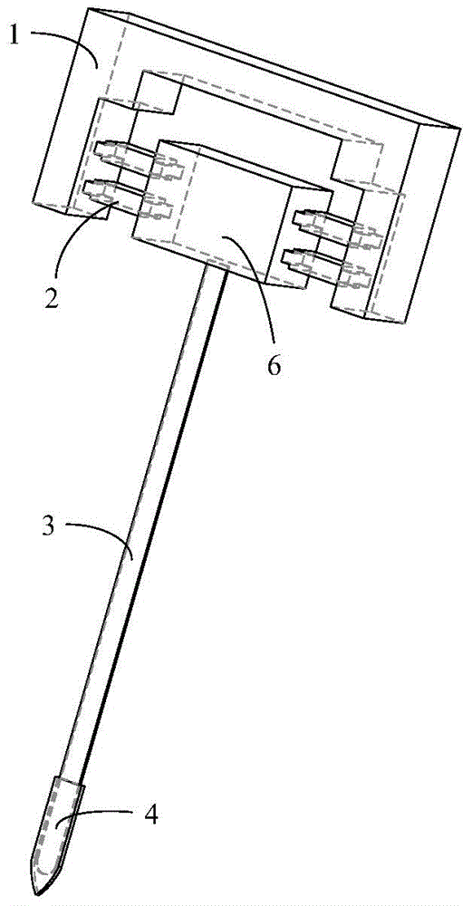 Low-damage implanted nerve electrode