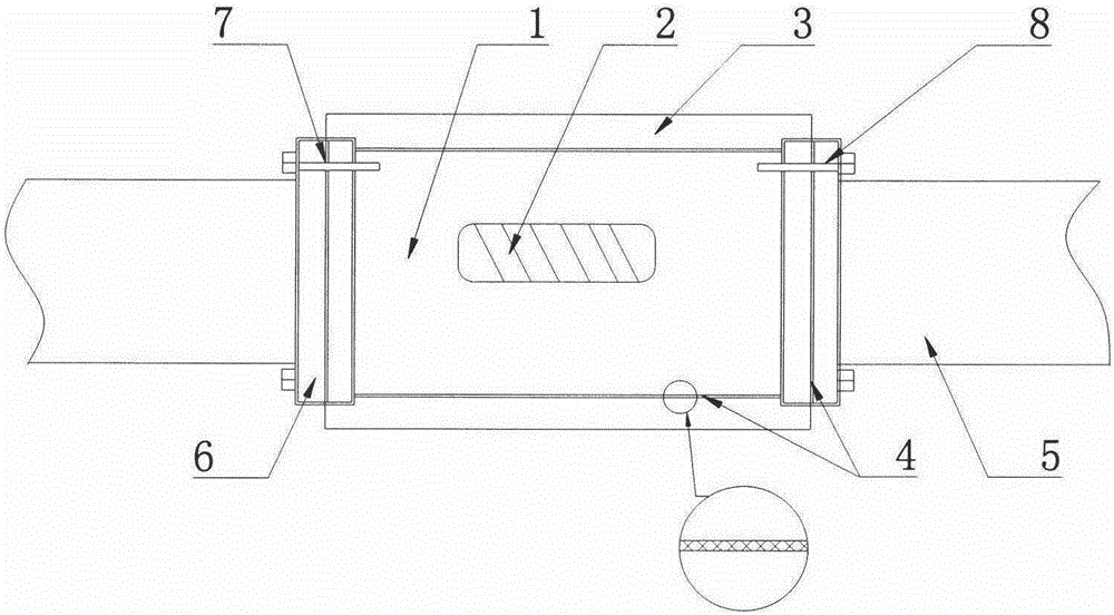 Sea ship seawater pipeline stray current detection device