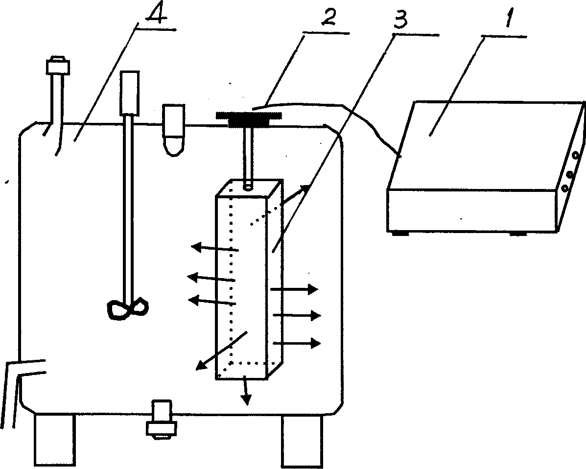 Ultrasonic wave cleaning processor