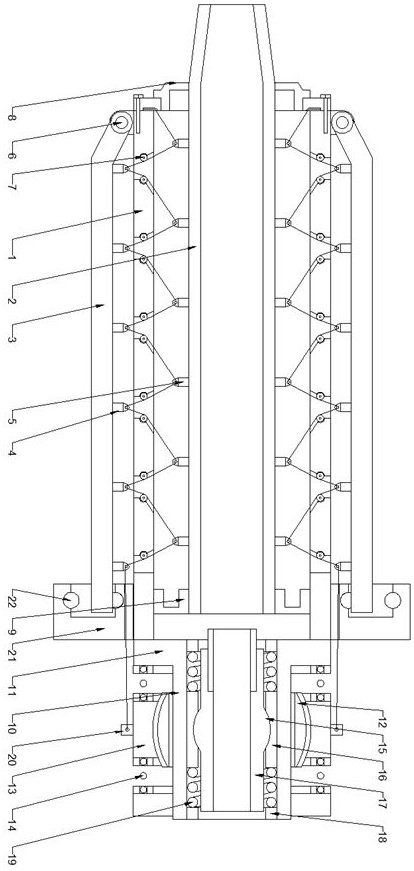 A shore-based shock absorber for submarine cables