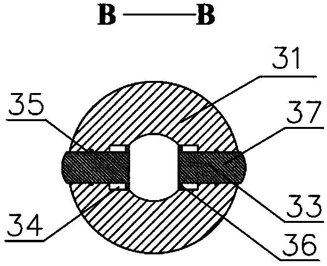 Rotary drill string directional drilling short section and drilling method