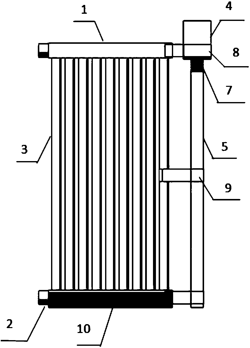 Reinforced heat exchange type radiation convection cool-heat exchanger