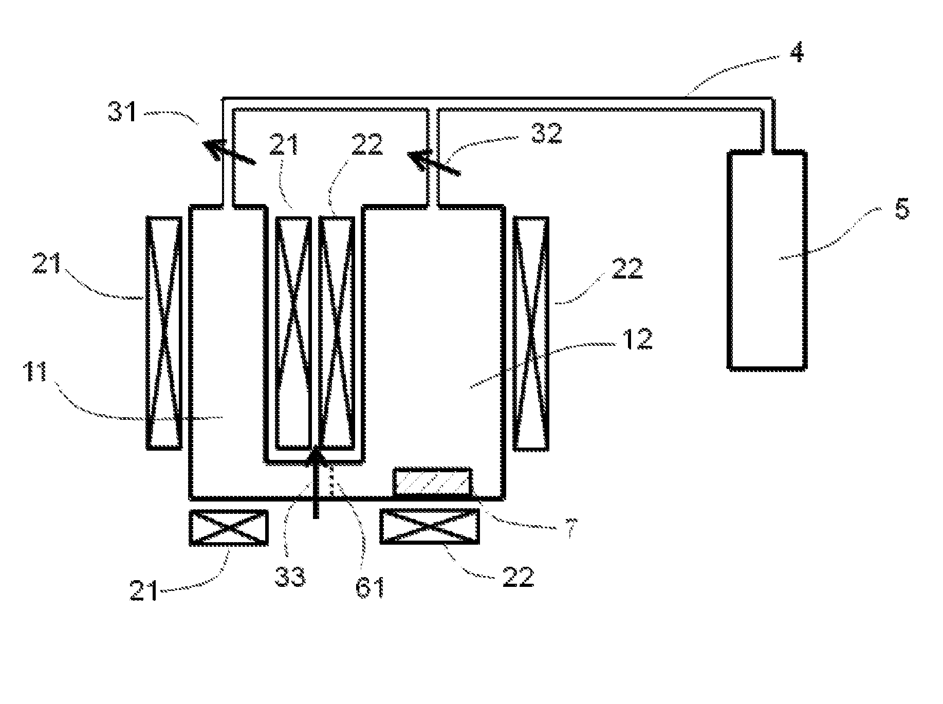 An apparatus and method for growing a bulk single crystal nitride material