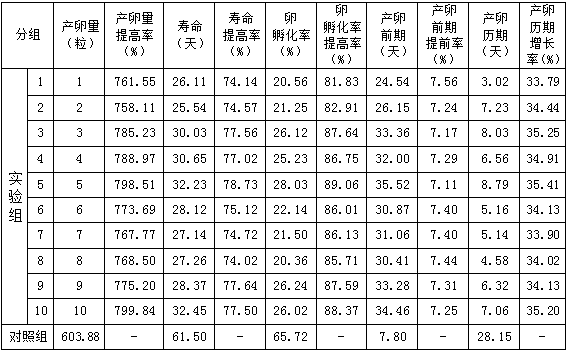 Adult nutrient supplementing liquid for improving reproductive capacity of chrysoperla sinica