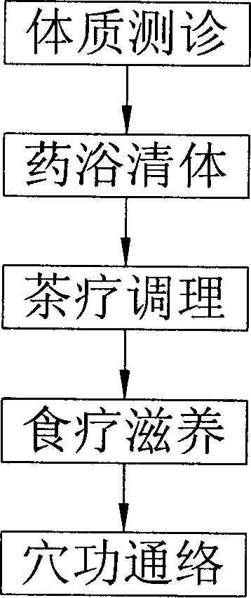 Method and device for personalized hot spring life nourishing based on traditional Chinese medicine technology