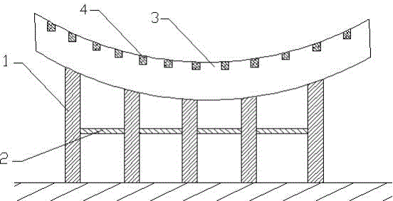 Wired segment electrowelding support