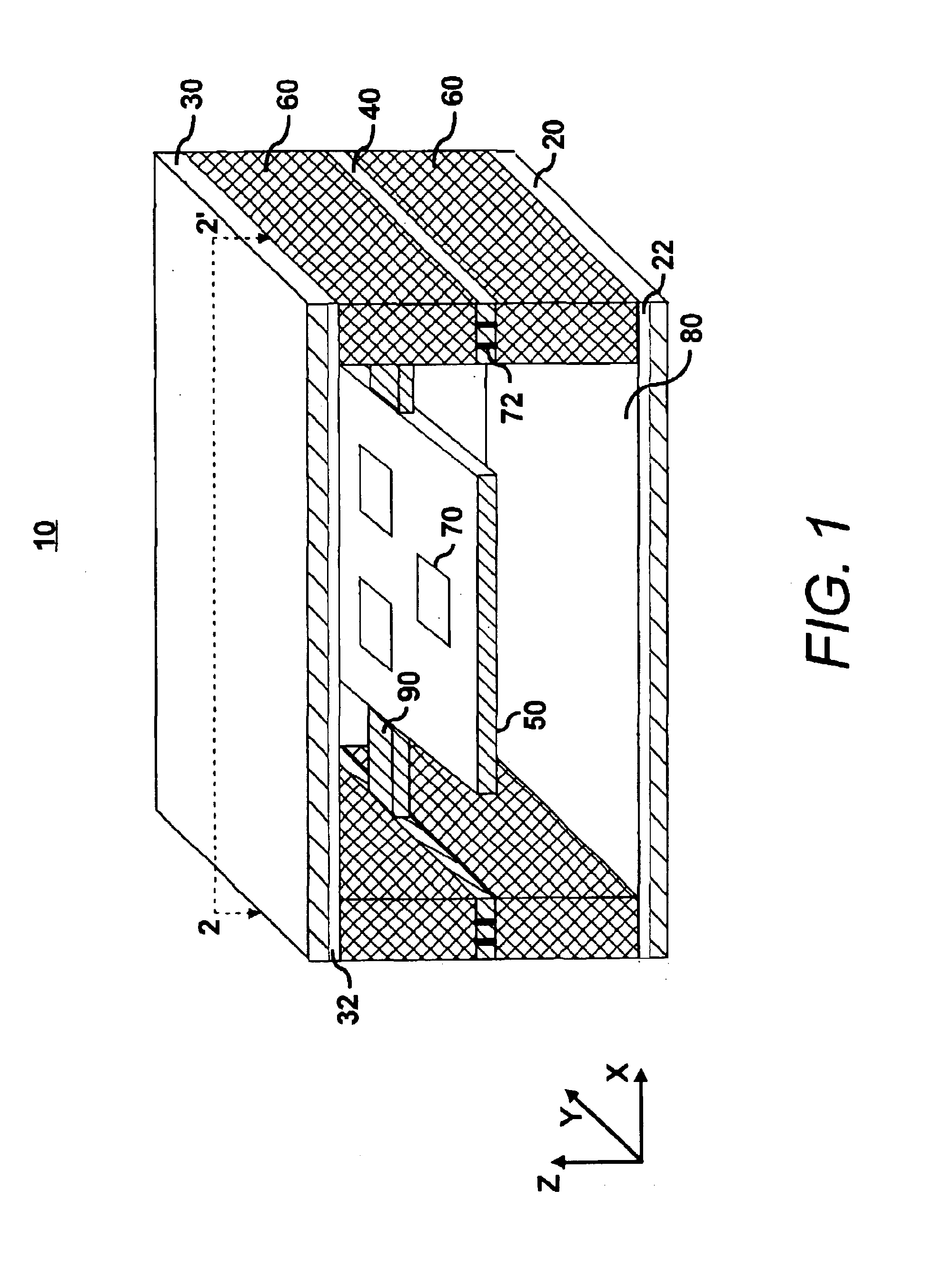 MEMS having a three-wafer structure