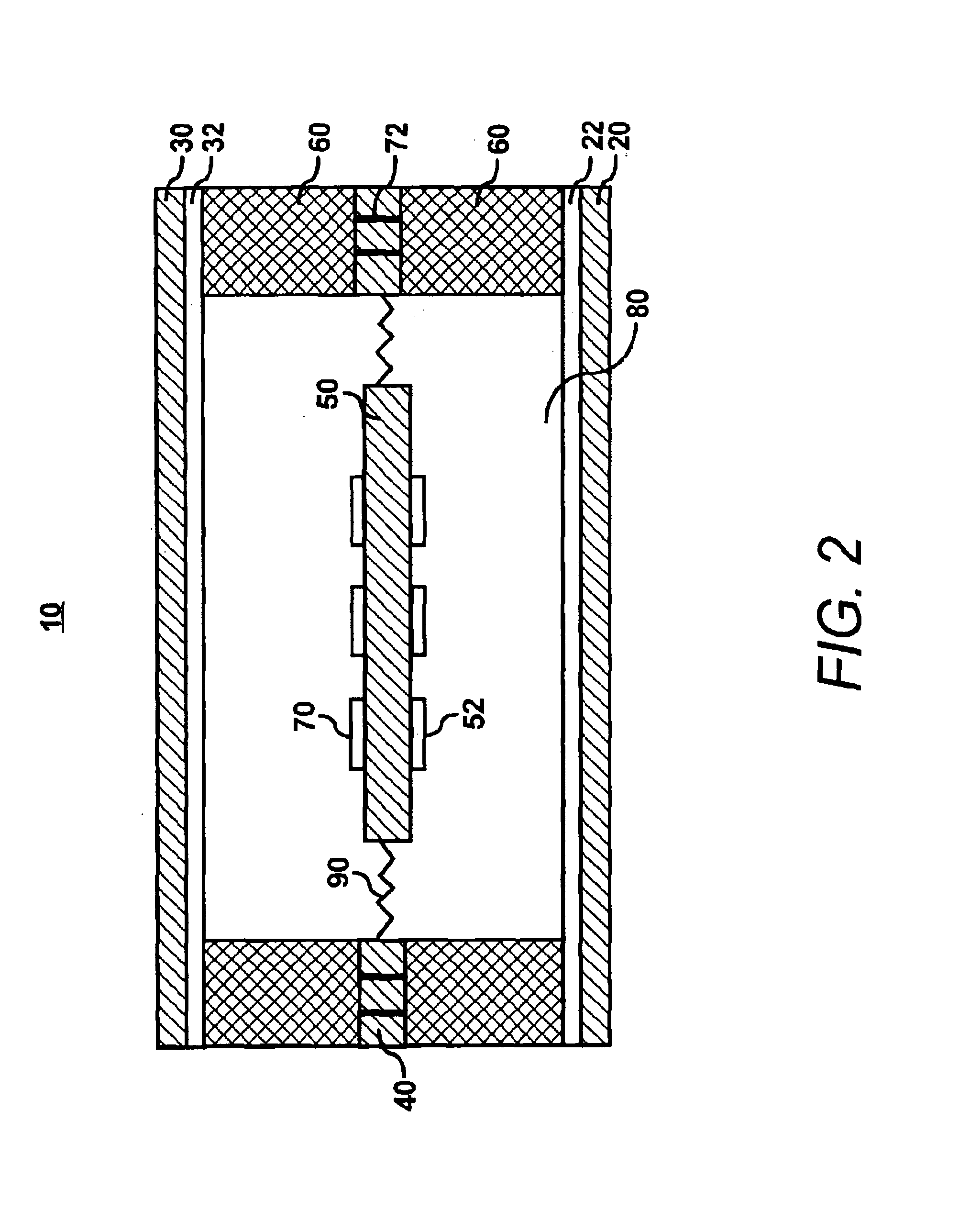 MEMS having a three-wafer structure