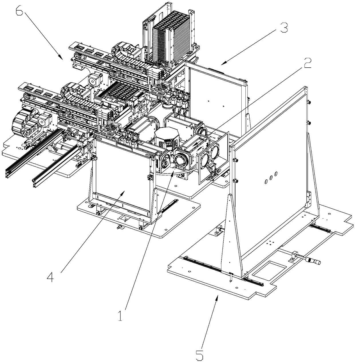 A fully automatic four-station camera testing machine