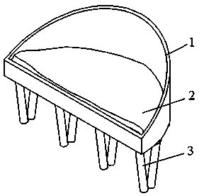 Device for dibble planting of plants on side slope