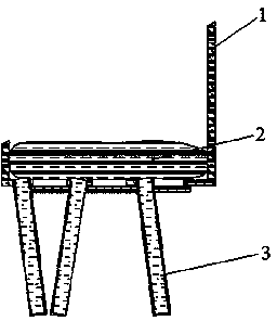 Device for dibble planting of plants on side slope