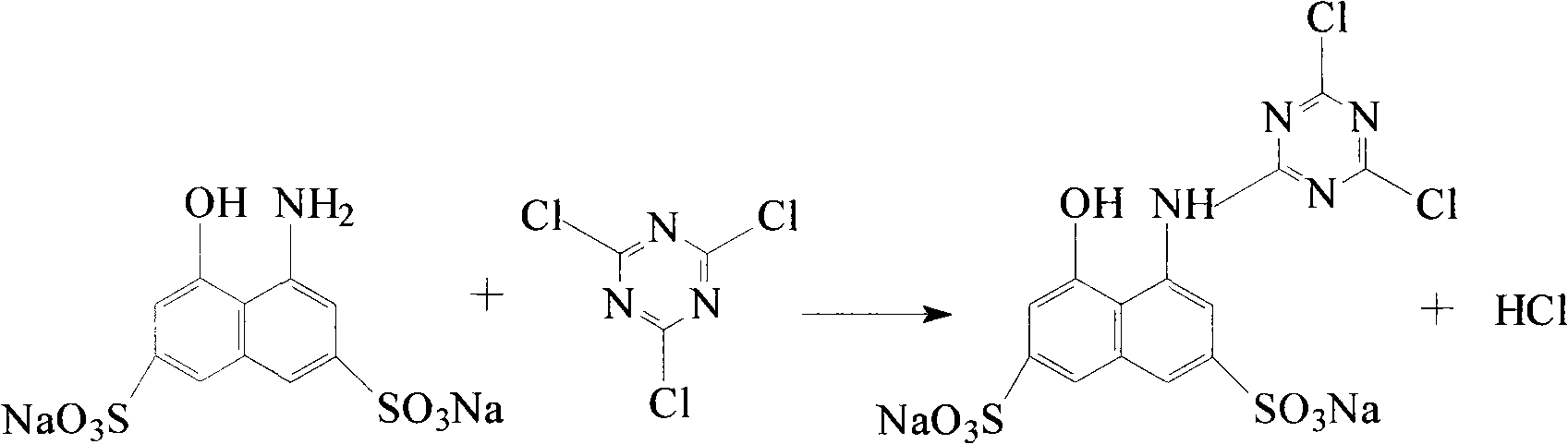 K-type active light-resistant red azo dye and preparation method thereof