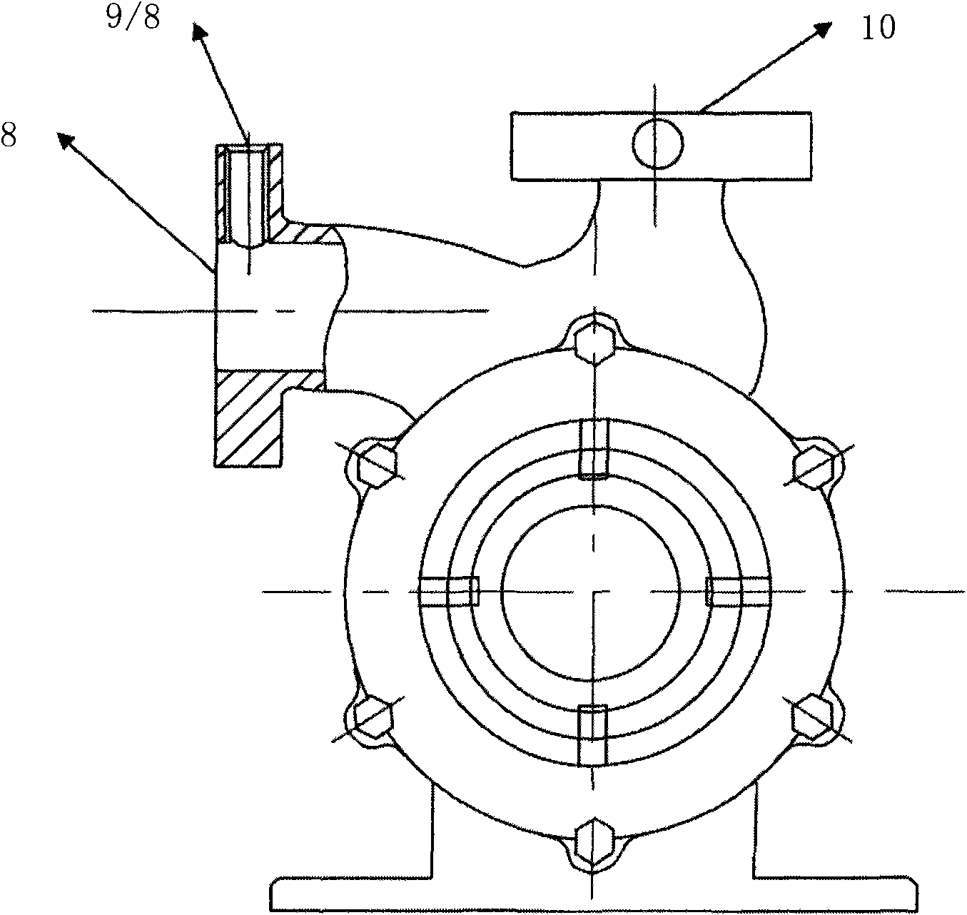 Circumferential direction mixer and gas-liquid/liquid-liquid mixing method using the same