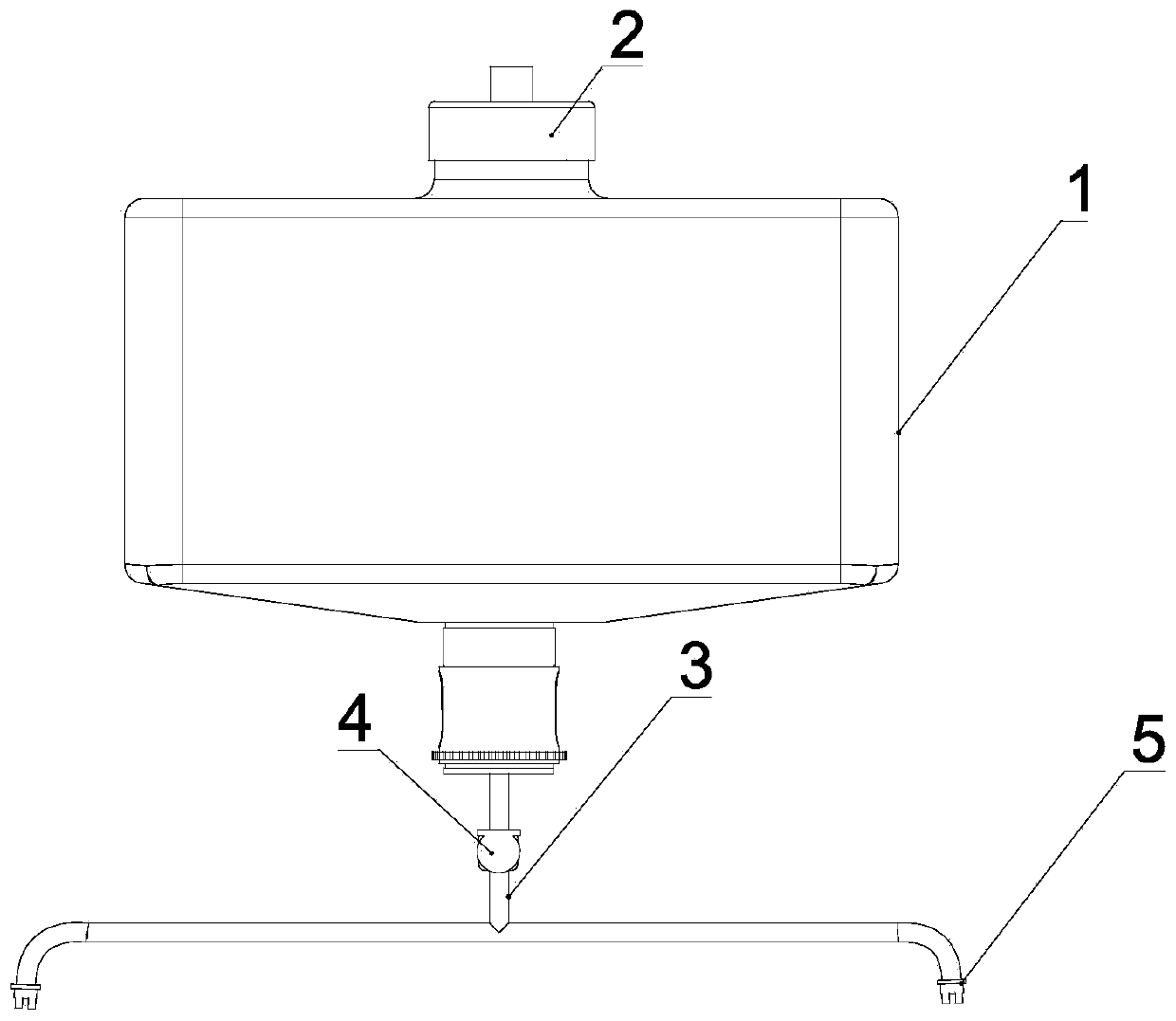 An emergency medicine discharge device and medicine discharge method for a medicine box suitable for agricultural drones