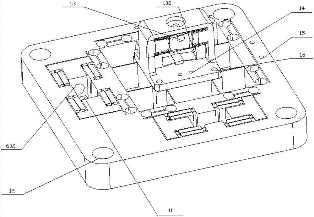 A three-degree-of-freedom piezoelectric-driven micro-nano positioning platform