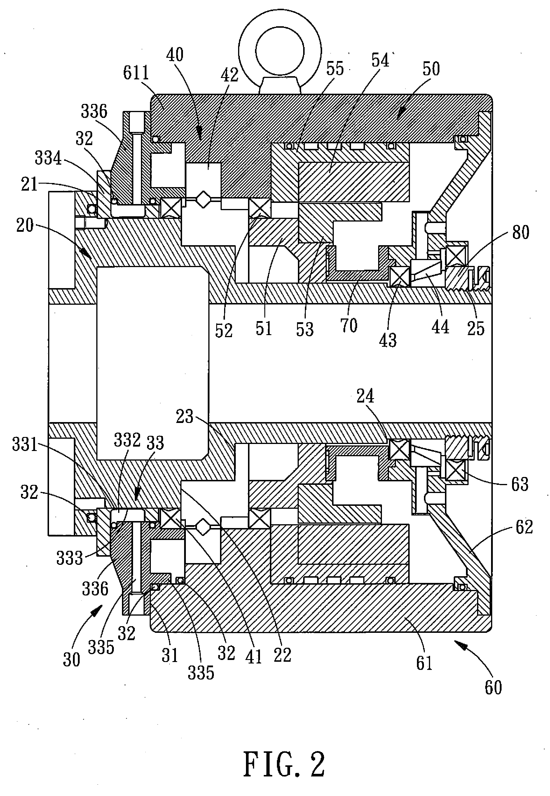 Brake Structure for a Main Shaft of a Direct Drive Torque Motor