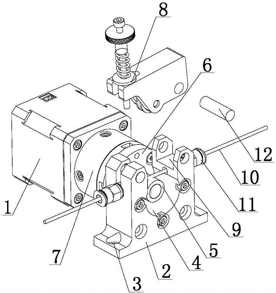 Self-locking type abrasive brush roller drive device for steel plate cleaning and derusting