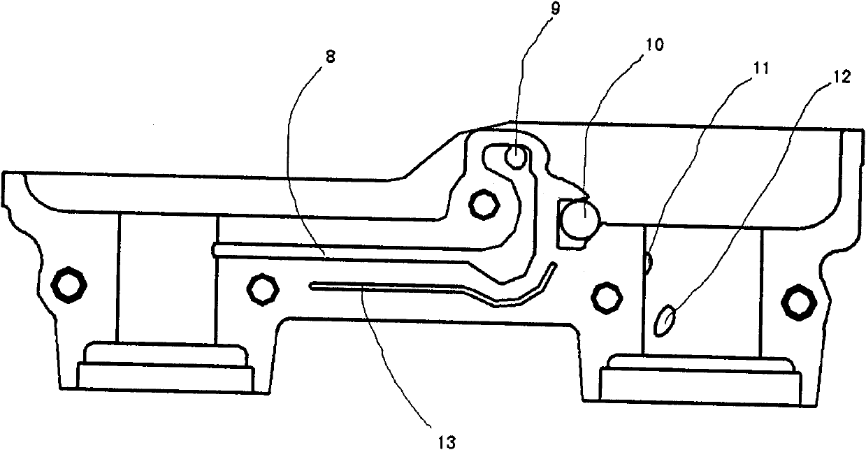 Camshaft bearing cap of engine