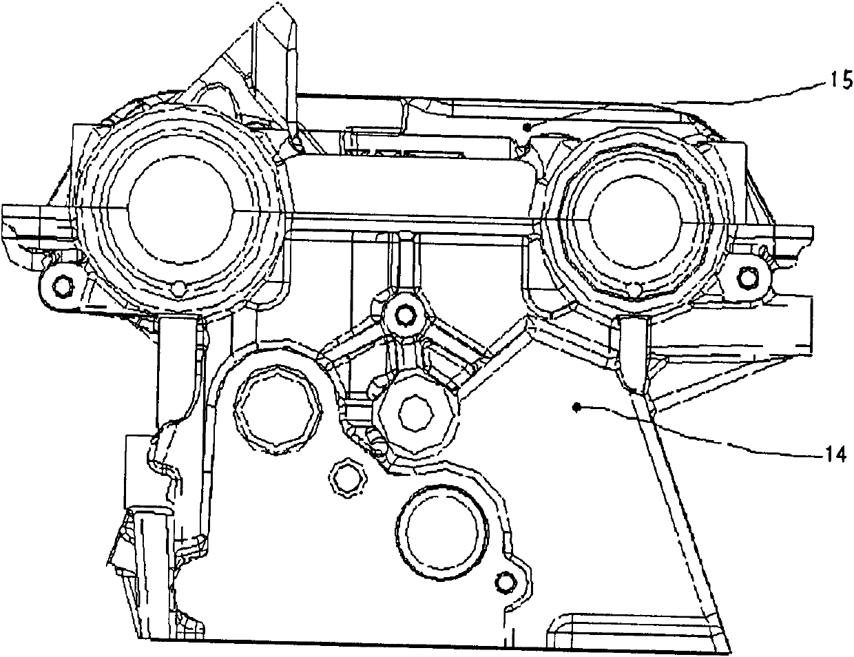 Camshaft bearing cap of engine