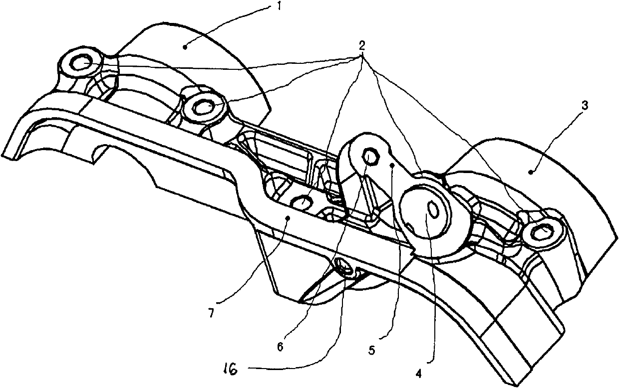 Camshaft bearing cap of engine