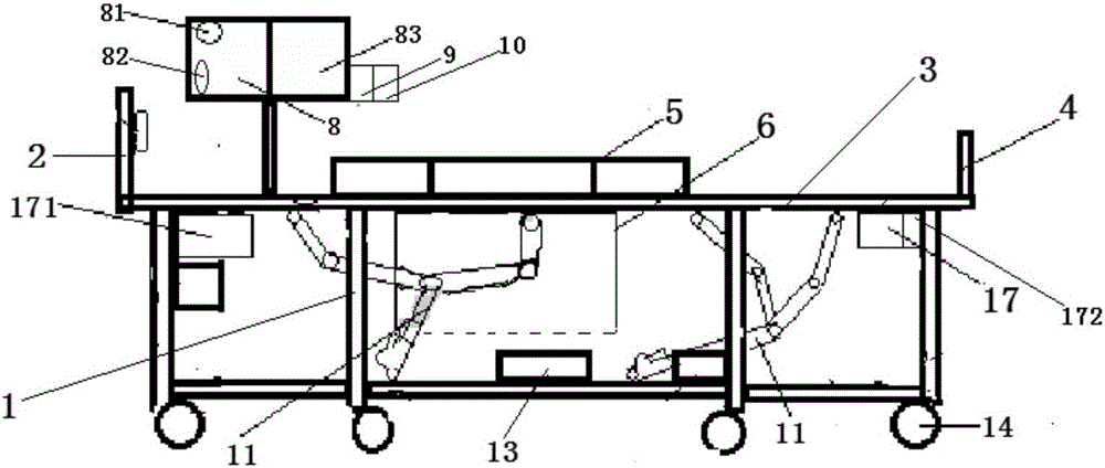 Full-automatic intelligent nursing bed and closed-loop control system