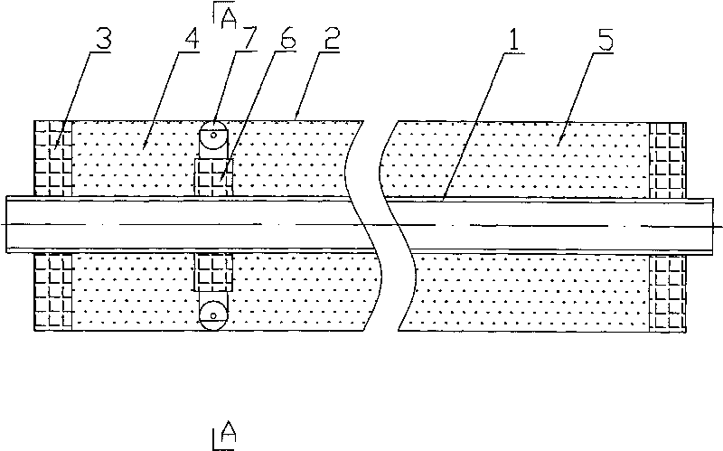 Heat preservation pipe prefabricated by powder heat insulating materials