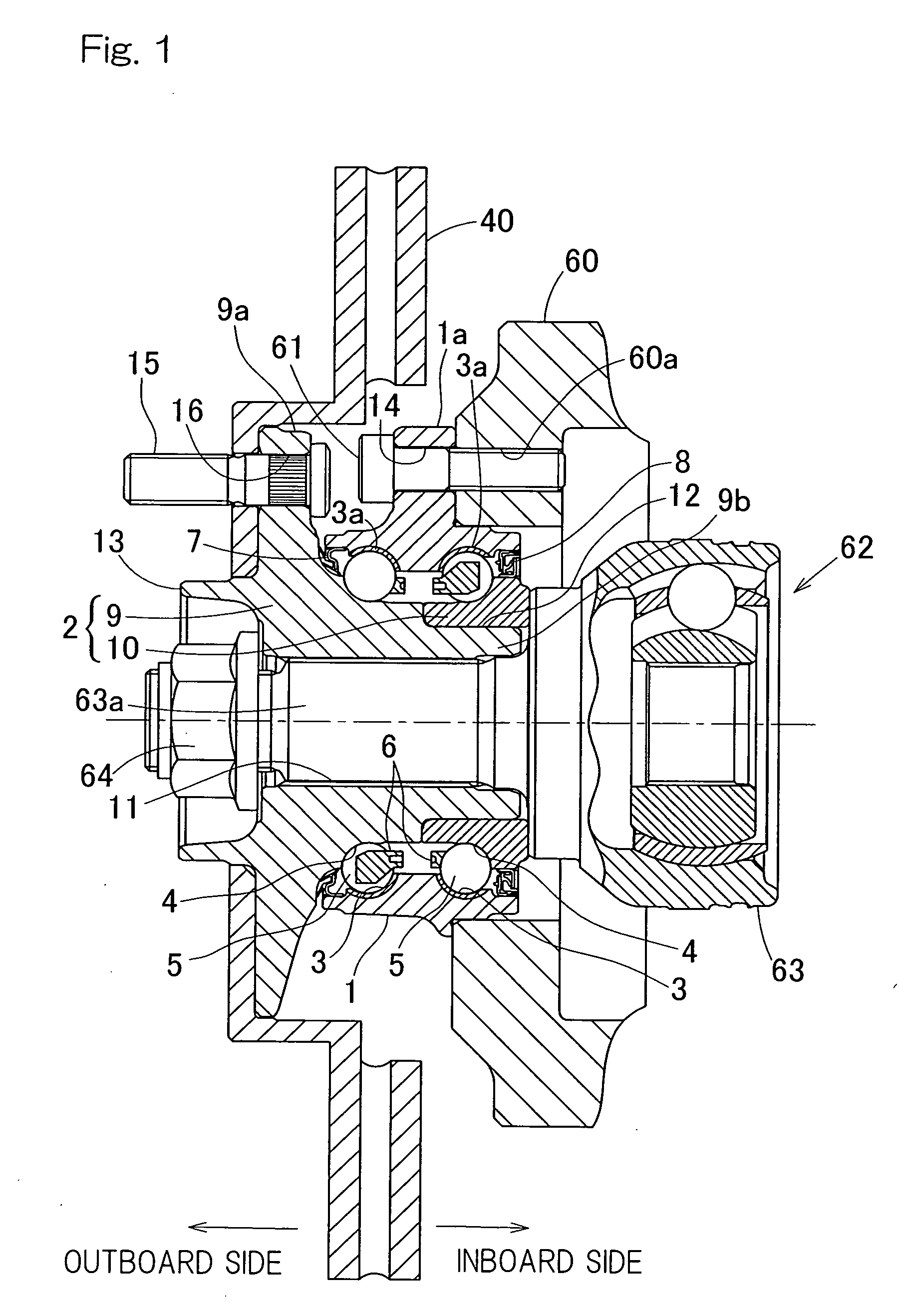 Wheel support bearing assemble